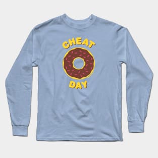 Cheat Day (Chocolate Donut) Long Sleeve T-Shirt